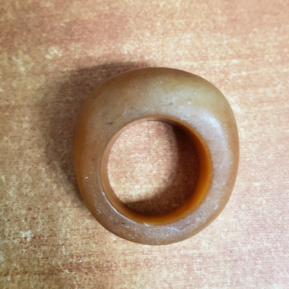 New Raw Red Aventurine Unpolished Ring. - Picture 7 of 8